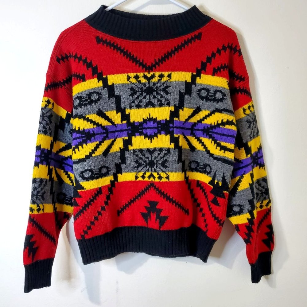Vintage 80s Avon Aztec Sweater